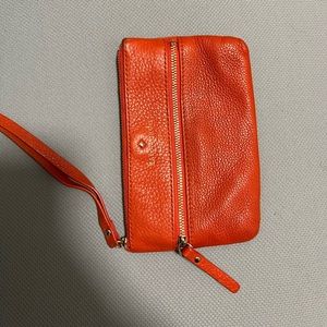 Kate spade orange wallet wristlet!